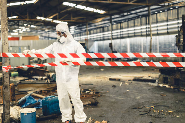 Professional Infectious Disease Decontamination technician working in Rocky Hill, NJ